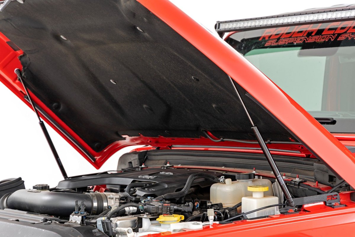 Jeep Wrangler Hood Struts - Front - Rough Country - Hydraulic - '18-'23